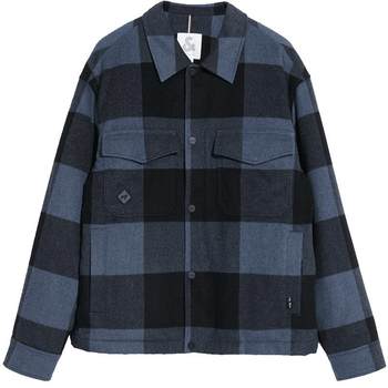 ເສື້ອຜ້າຜູ້ຊາຍ Jack Jones Spring Trendy Versatile Commuting Fashion Lapel Snap-Button Pocket Plaid Shirt Jacket