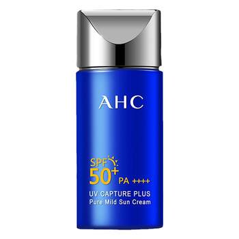 AHC sunscreen milky blue fat man moisturizing and refreshing facial anti-UV isolation women ຜະລິດຕະພັນຂອງແທ້ຈິງ