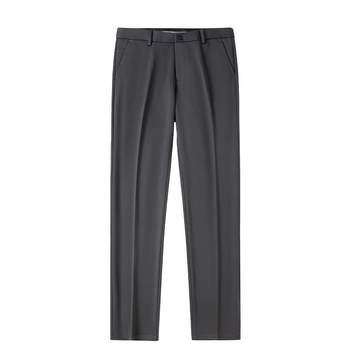 Romon Men's Straight Casual Pants 2024 Summer Thin Business Professional Workwear Suit Men's Pants