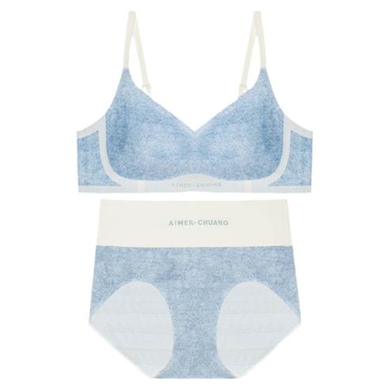Aimei CHUANG Mingdong 4 underwear for women V-neck vest style no-wire comfort bra underwear set Aimei CHUANG Mingdong 4 underwear for women V-neck vest style no-wire comfort bra underwear set