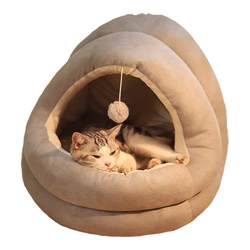 Cat nest, warm in winter, semi-enclosed pet nest, removable and washable, suitable for all seasons, internet celebrity cat house bed, cat supplies