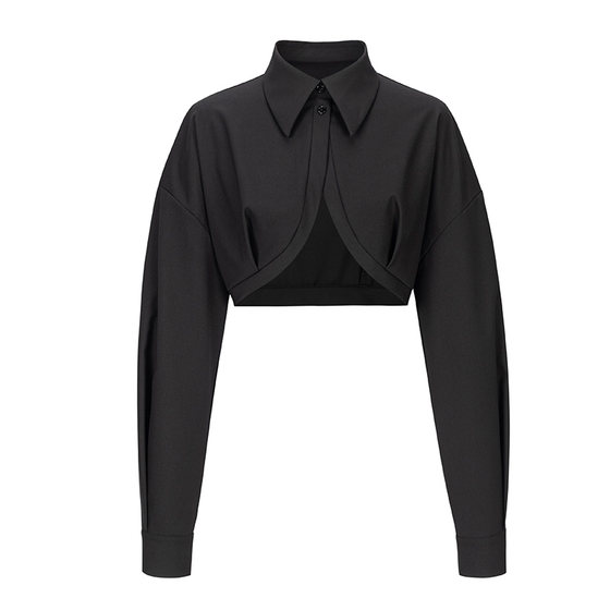 No fantasy X Chen Chen CHENTAITAI curved long -sleeved short -sleeved short shirt No fantasy X Chen Chen CHENTAITAI curved long -sleeved short -sleeved short shirt