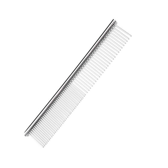 Pet cats and dogs stainless steel medium small straight comb pet comb steel silver double-sided comb
Pet cats and dogs stainless steel medium small straight comb pet comb steel silver double-sided comb