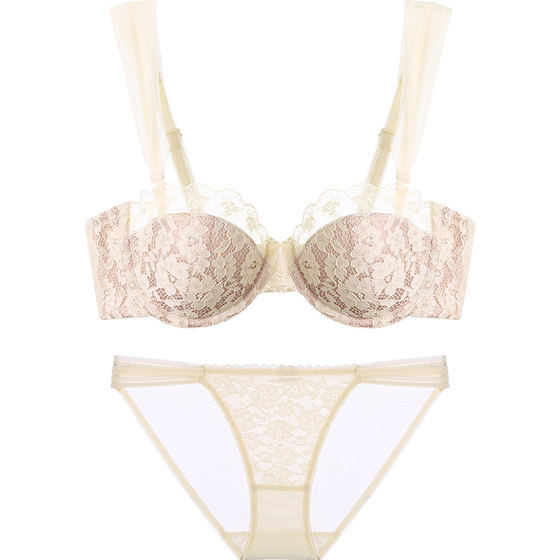 Baoshiyan summer thin women's underwear light-sliding bra set French lace breathable bra set Baoshiyan summer thin women's underwear light-sliding bra set French lace breathable bra set