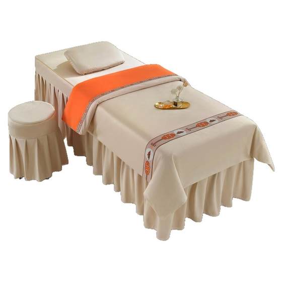 New Hollandi beauty bedding cover four-piece set light luxury high-end Chinese medicine health massage SPA hall special bedding products
New Hollandi beauty bedding cover four-piece set light luxury high-end Chinese medicine health massage SPA hall special bedding products