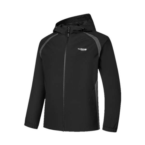 Jordan Softwoven Rudolph Fluoride-free Water-splashing Loose Hooded Boys Trench Coat 2025 Fall New Shopping Mall Jordan Softwoven Rudolph Fluoride-free Water-splashing Loose Hooded Boys Trench Coat 2025 Fall New Shopping Mall