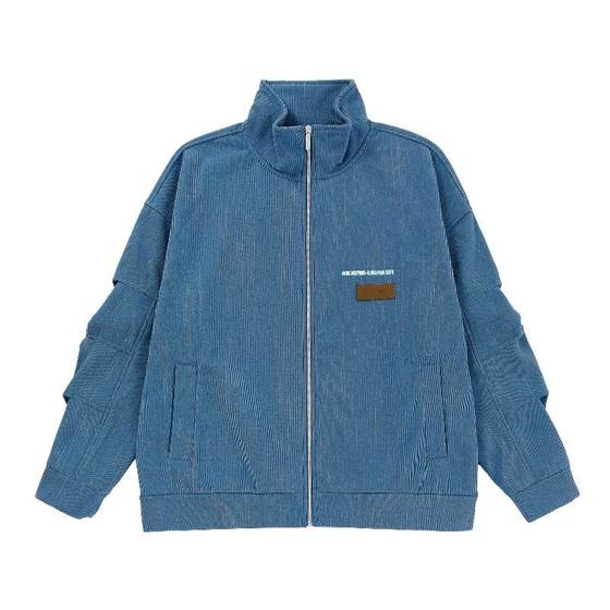 BJHG without any consequences plus velvet corduroy jacket for men in autumn and winter fashion American loose stand-up collar baseball jacket for women BJHG without any consequences plus velvet corduroy jacket for men in autumn and winter fashion American loose stand-up collar baseball jacket for women