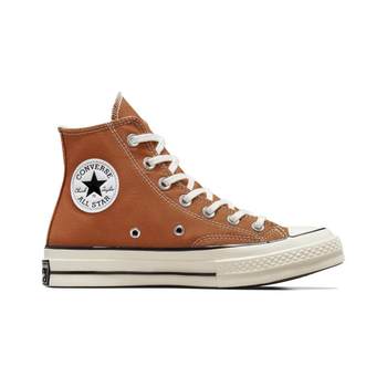 CONVERSE Converse ຢ່າງເປັນທາງການ 1970S ຜູ້ຊາຍແລະແມ່ຍິງເກີບຜ້າໃບສູງເທິງສຸດ Chestnut ສີນ້ໍາຕານ Maillard ສີນ້ໍາຕານ A04588C