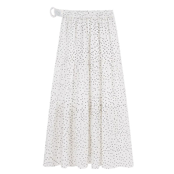 Pregnant women's polka dot cake skirt, summer thin style miu style Korean style simple mid length skirt, suitable for postpartum wear Pregnant women's polka dot cake skirt, summer thin style miu style Korean style simple mid length skirt, suitable for postpartum wear
