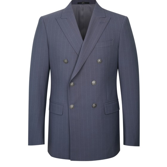 SATCHI men's double-breasted suit wool formal wear striped slim high-end business suit blazer
SATCHI men's double-breasted suit wool formal wear striped slim high-end business suit blazer