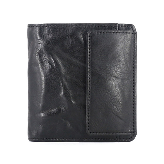 Original design from Japan and South Korea, top layer cowhide small wallet with leather pleats and multiple card slots, vintage coin bag, wallet trendy Original design from Japan and South Korea, top layer cowhide small wallet with leather pleats and multiple card slots, vintage coin bag, wallet trendy