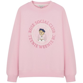 TeenieWeenie Bear 2024 New Spring Clothes Girly Loose Pullover Sweatshirt Dopamine Top Pink