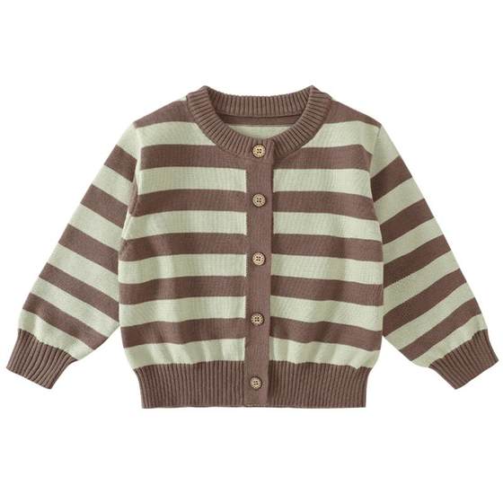 Children's sweater boys spring and autumn striped cardigan pure cotton baby sweater jacket 2025 new girls' top
Children's sweater boys spring and autumn striped cardigan pure cotton baby sweater jacket 2025 new girls' top