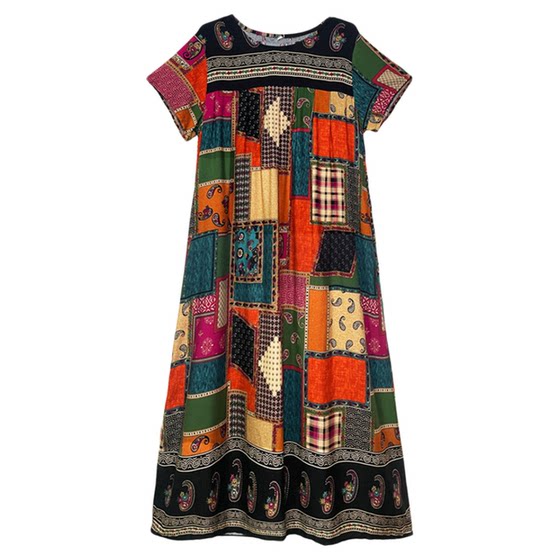 Temperament mother summer pure cotton silk nightgown new style middle-aged and elderly women's loose casual and fashionable home clothes dress
Temperament mother summer pure cotton silk nightgown new style middle-aged and elderly women's loose casual and fashionable home clothes dress