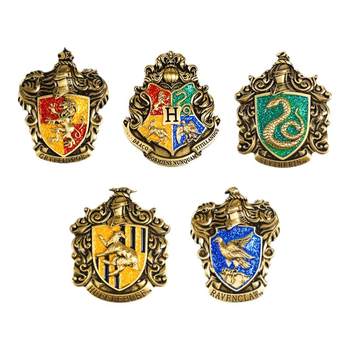 Harry Potter ຂອງແທ້ Peripheral House Badge Hogwarts House Badge Metal Brooch Retro Brooch Gryffindor