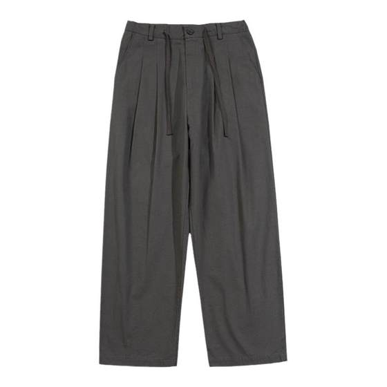 Grey casual pants Japanese loose straight cotton trousers Spring and autumn boys trousers drooping autumn pants men
Grey casual pants Japanese loose straight cotton trousers Spring and autumn boys trousers drooping autumn pants men