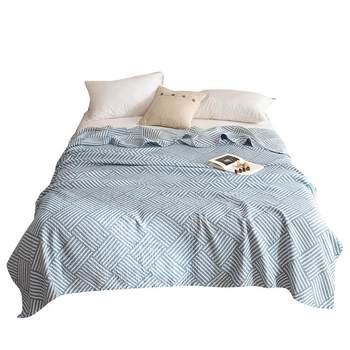 Jialiya ຝ້າຍສາມຊັ້ນ gauze towel quilt pure cotton summer single office nap blanket blanket sofa cover blanket