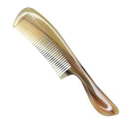 Natural authentic yak horn comb, anti-density tooth comb, women's hair straightening and smoothing, electrostatic massage for hair loss official flagship store