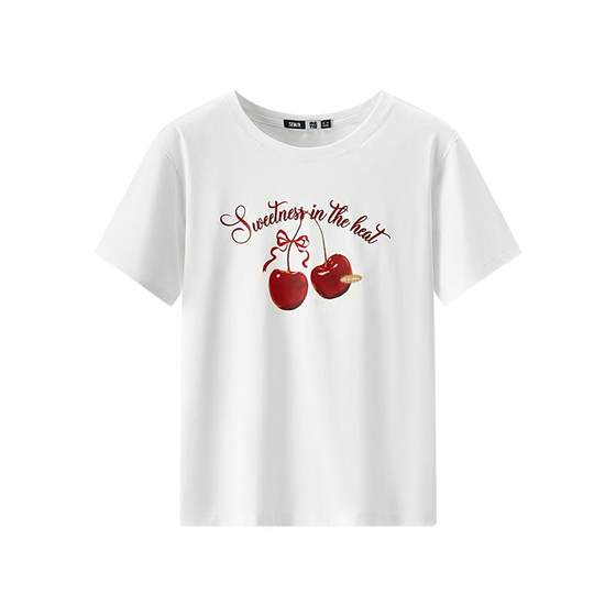 Cool T Semir Short Sleeve T-shirt for Women Antibacterial Loose Trend Round Neck 2025 Summer New Cherry Top Sweet
Cool T Semir Short Sleeve T-shirt for Women Antibacterial Loose Trend Round Neck 2025 Summer New Cherry Top Sweet