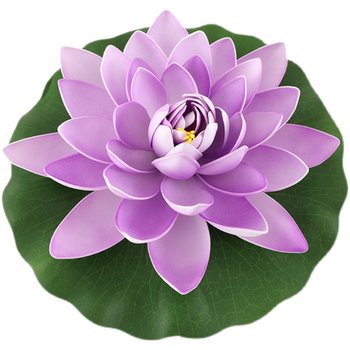 ສະນຸກເກີທີ່ລອຍຕົວ simulated lotus lotus leaf fish tank decoration plastic props water lily for Buddha lotus fake lotus fake lotus leaf