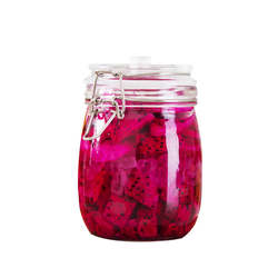 Sealed jar glass food grade bottle wine container kimchi jar pickled pickles honey empty bottle storage sugar jar