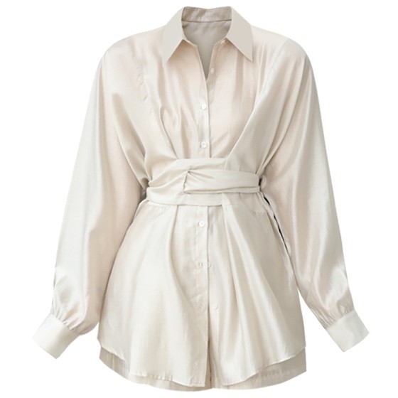 French fairy Hepburn style waist-closing long-sleeved shirt for women's summer new light luxury Tennis shirt top set 188
French fairy Hepburn style waist-closing long-sleeved shirt for women's summer new light luxury Tennis shirt top set 188