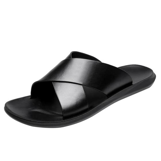 Personal men wearing casual beach sandals, men's cowhide slippers, summer leather soft bottom non -slip
Personal men wearing casual beach sandals, men's cowhide slippers, summer leather soft bottom non -slip