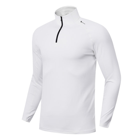 Fitness clothes men and women in autumn, fast drying long -sleeved running sports riding clothes training standing collar semi -zipper sweater
Fitness clothes men and women in autumn, fast drying long -sleeved running sports riding clothes training standing collar semi -zipper sweater