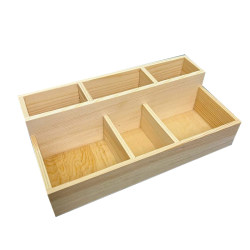 Chalk box storage box Pinks solid wooden long square multi -grid classroom office Lecture desktop storage wooden box customization