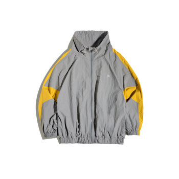 Madden workwear American retro loose jacket detachable spring short spliced ​​​​letter jacket double zipper men's trendy