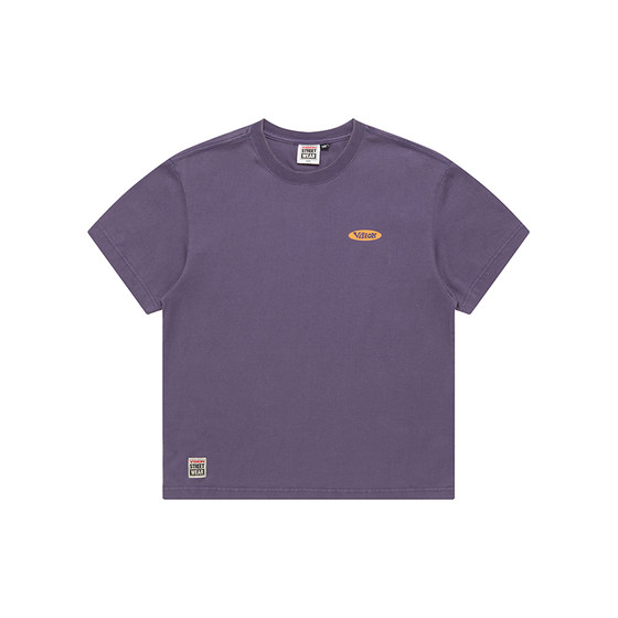 VISION children's clothing American retro LOGO printed slightly shoulder-falling loose short-sleeved T-shirt for men and women 25 summer
VISION children's clothing American retro LOGO printed slightly shoulder-falling loose short-sleeved T-shirt for men and women 25 summer