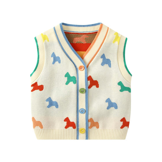Baby vest in autumn, wearing baby knitted cardigan for baby vest children's autumn sweater jacket horse clip clothes
Baby vest in autumn, wearing baby knitted cardigan for baby vest children's autumn sweater jacket horse clip clothes