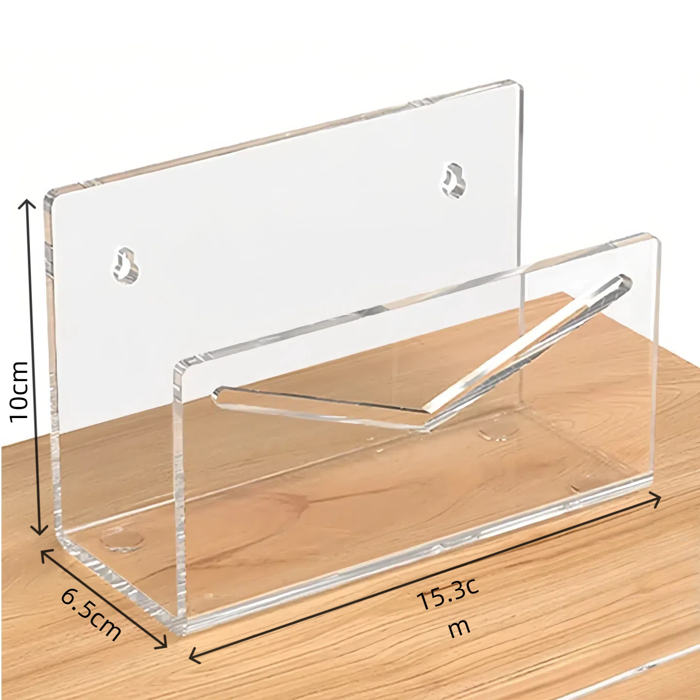 亚克力透明信封盒信纸收纳盒名片展示架文件资料整理盒办公用品