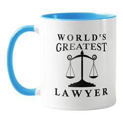 WORLD'S GREATEST LAWYER Lawyer Gift Large Capacity Ceramic Mug Law Firm Drinking Cup