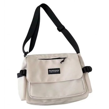 ກະເປົ໋າ Messenger ins trendy students classbag casual backpack one-shoulder messenger bag men's spring women's retro bag women's shoulder bag