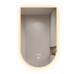 Smart LED bathroom bathroom with light, wall-mounted, anti-fog, luminous, special-shaped mirror, defogging, wall-mounted bathroom mirror