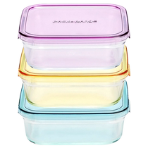 (Self-operated) Japanese iwaki heat-resistant glass lunch box crisper refrigerator microwave oven suitable for 1L