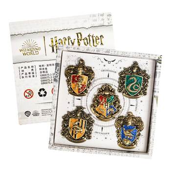 Harry Potter ຂອງແທ້ Peripheral House Badge Hogwarts House Badge Metal Badge Retro Alloy High Relief