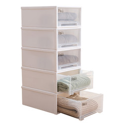 Drawer storage box plastic wardrobe storage box organizer extra large clothes storage box transparent storage organizer cabinet