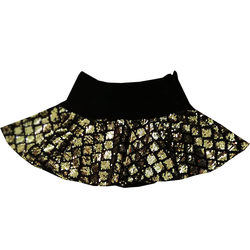 Sailor dancer square dance gymnastics modern dance skirt pleated half-body sequined three-step jitterbug short Latin skirt