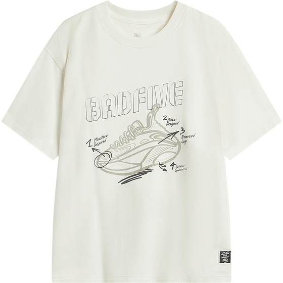Li Ning short-sleeved men's summer anti-wu BADFIVE men's round neck loose top versatile trendy knitted sports T-shirt
Li Ning short-sleeved men's summer anti-wu BADFIVE men's round neck loose top versatile trendy knitted sports T-shirt