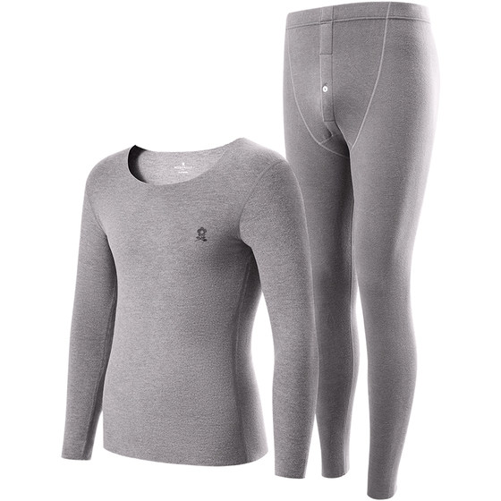 Mengtejiao cashmere lush velvet non -trace warm underwear men plus velvet thickened autumn jeue pants autumn pants jumpsuit winter Mengtejiao cashmere lush velvet non -trace warm underwear men plus velvet thickened autumn jeue pants autumn pants jumpsuit winter