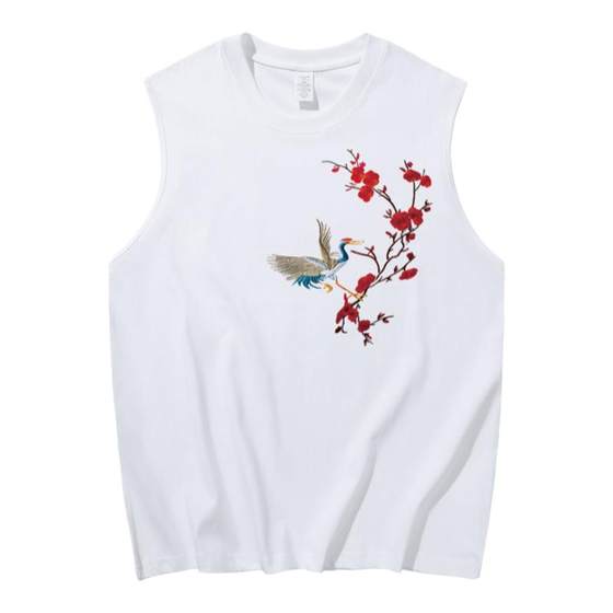 American style handsome heavyweight cotton printed sleeveless vest T-shirt for young men and women summer trendy brand loose round neck top
American style handsome heavyweight cotton printed sleeveless vest T-shirt for young men and women summer trendy brand loose round neck top