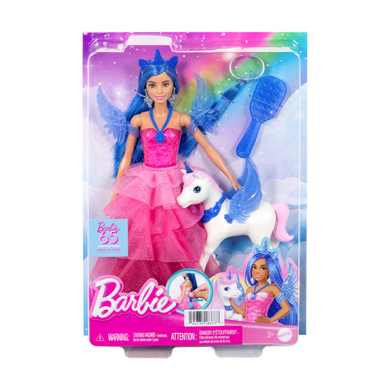 Barbie Barbie's 65th Anniversary Sapphire Unicorn Set Girl Playing House Fairy Tale Gift Toys
Barbie Barbie's 65th Anniversary Sapphire Unicorn Set Girl Playing House Fairy Tale Gift Toys