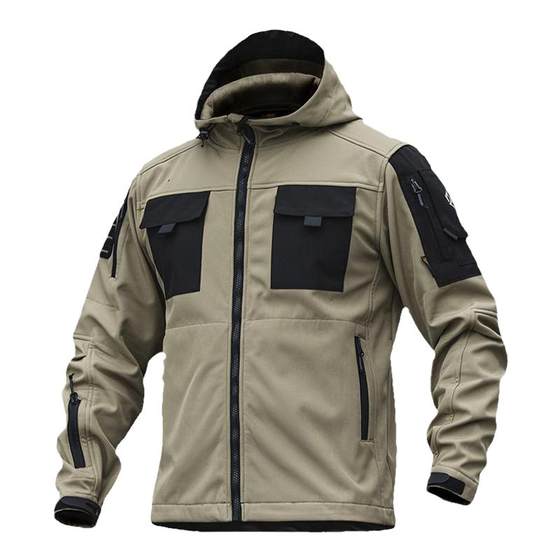 Angken Beetle Outdoor Tactical Jacket Men's Windproof Waterproof Soft Shell Jacket Spring and Autumn Fleece Warm Jacket Angken Beetle Outdoor Tactical Jacket Men's Windproof Waterproof Soft Shell Jacket Spring and Autumn Fleece Warm Jacket