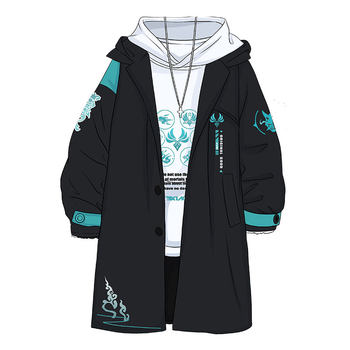 ເກມຜົນກະທົບ Genshin Animation Peripheral Clothes Mandrill 2D COS Impression Casual Loose Windbreaker Jacket ເຄື່ອງນຸ່ງຜູ້ຊາຍ trendy