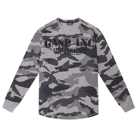 Sports long-sleeved men's fitness waffle cotton warm-up breathable tough guy sweatshirt camouflage loose large size pullover T-shirt
Sports long-sleeved men's fitness waffle cotton warm-up breathable tough guy sweatshirt camouflage loose large size pullover T-shirt
