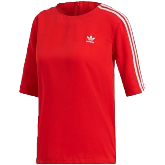 Adidas/Adidas genuine Clover women's three-stripe breathable short-sleeved T-shirt DX3695
Adidas/Adidas genuine Clover women's three-stripe breathable short-sleeved T-shirt DX3695