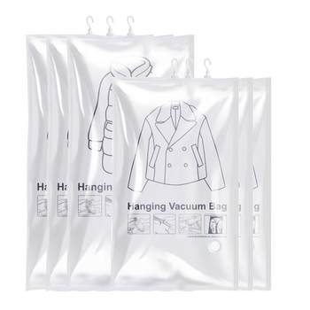 Dr. Storage Bag Hanging Down Jacket Storage Bag Coat Cotton Clothes Vacuum Compression Bag Wardrobe Home Artifact