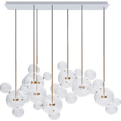 Molecular restaurant chandelier personalized creative designer glass ball lamp Nordic branch type living room bedroom chandelier